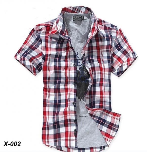 Camisa Xadrez- Vermelha- X-002