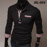 Camisa Manga Longa- Preta ML-004