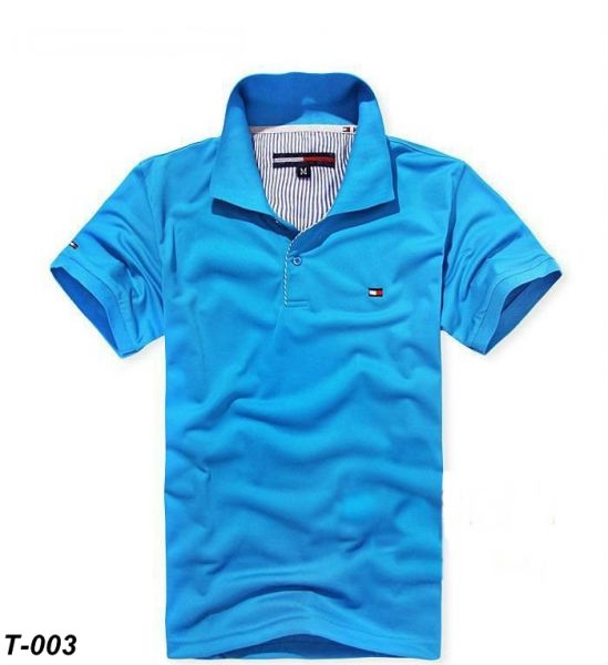 Camisa Manga Curta Tommy Hilfiger- Azul T-003