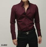 Camisa Social- Vinho S-003