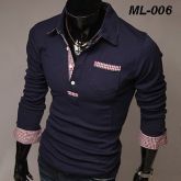 Camisa Manga Longa- Azul ML-006